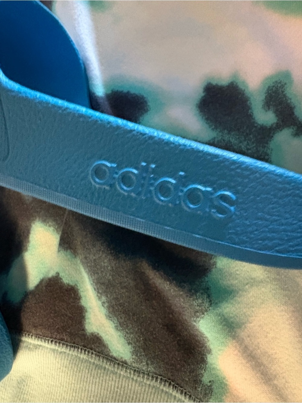 NEW- Unique Turquoise Blue
Adidas striped classic summer Slides
Slip on Sandals - Picture 5 of 7